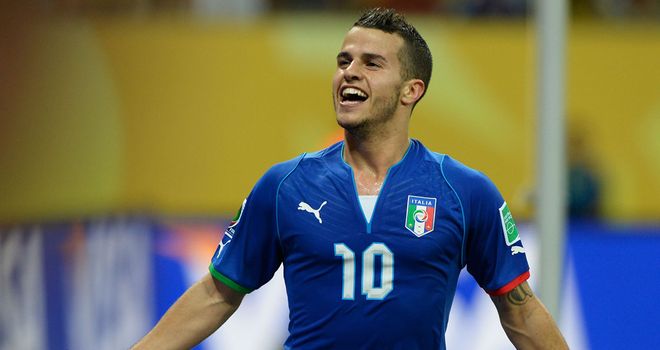 Sebastian Giovinco: Celebrates his winner against Japan