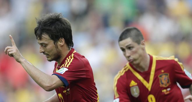 David Silva and Fernando Torres: Among Spain's goalscorers