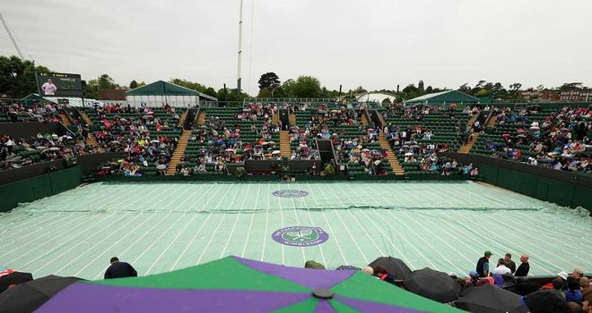 The covers did not come off on on Court Two at Wimbledon