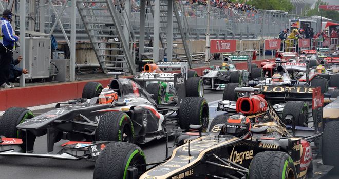 Raikkonen and Ricciardo were both ruled to have lined-up out of position