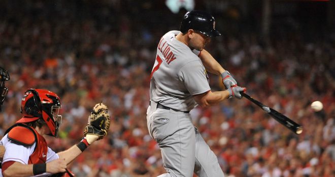 Matt Holliday: Smashed a grand slam as Cardinals overcame Reds