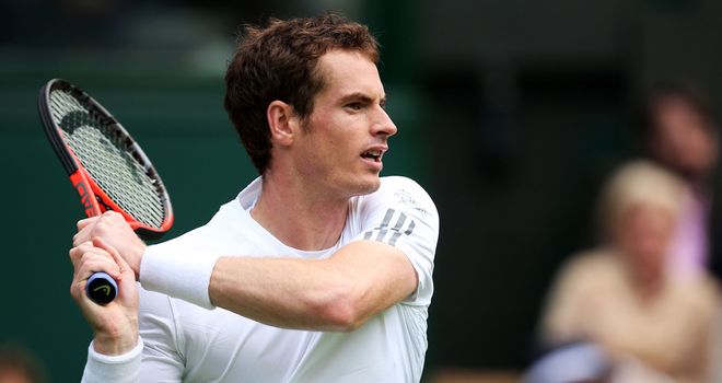Andy Murray: Remains on course at SW19