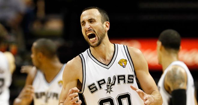 Manu Ginobili scored 24 points for the Spurs