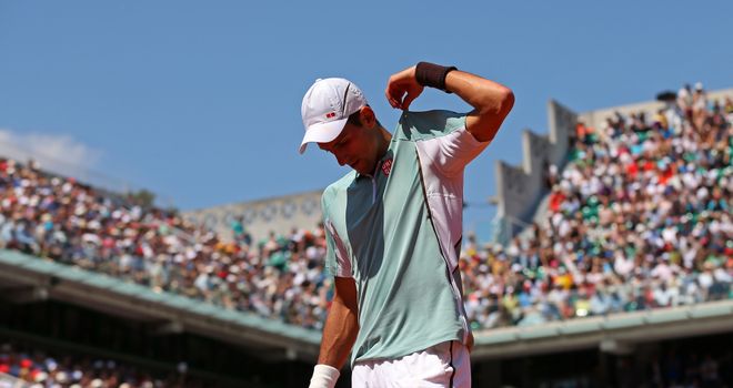 Novak Djokovic was made to feel the heat in his epic French Open semi-final with Rafa Nadal