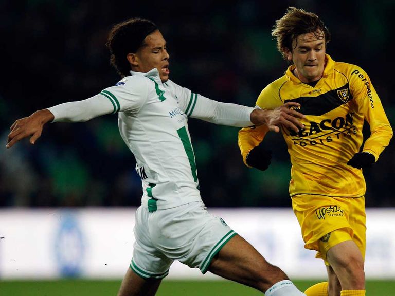 Virgil van Dijk in action for FC Groningen