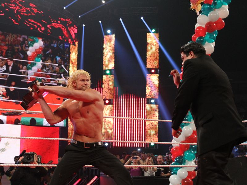 Dolph Ziggler levelled Ricardo Rodriguez with a guitar during Fiesta Del Rio