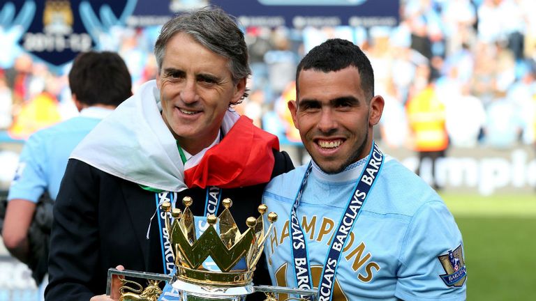 Roberto Mancini: Clashed with Carlos Tevez but enjoyed working with the striker