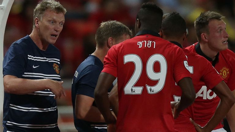 Wilfried Zaha: Listens on as David Moyes gets his point across in Bangkok