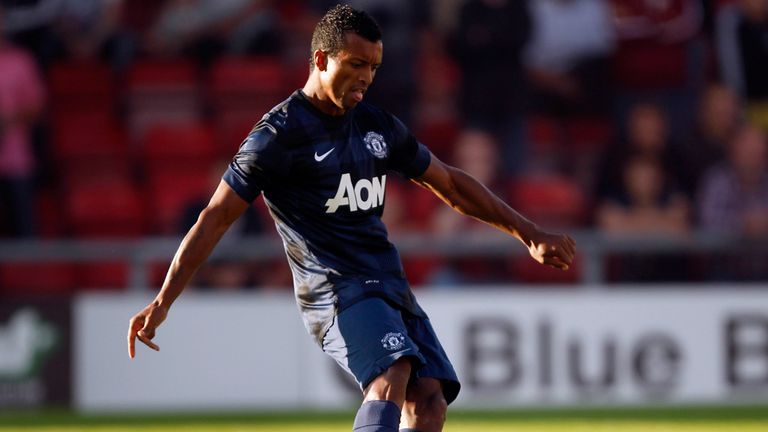 Nani: Scored twice on his return to action for Manchester United