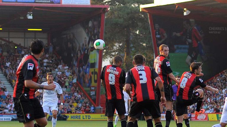 Cristiano Ronaldo: Scores with a trademark free-kick against Bournemouth
