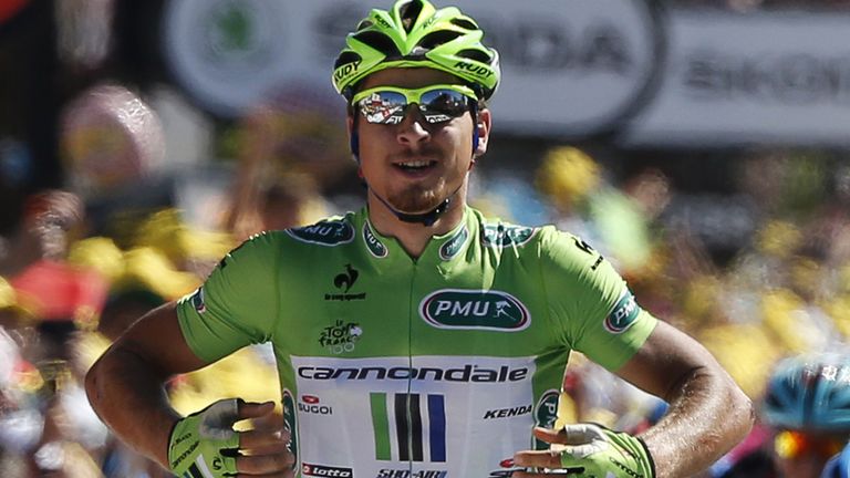 Peter Sagan took his first stage win of the 2013 Tour