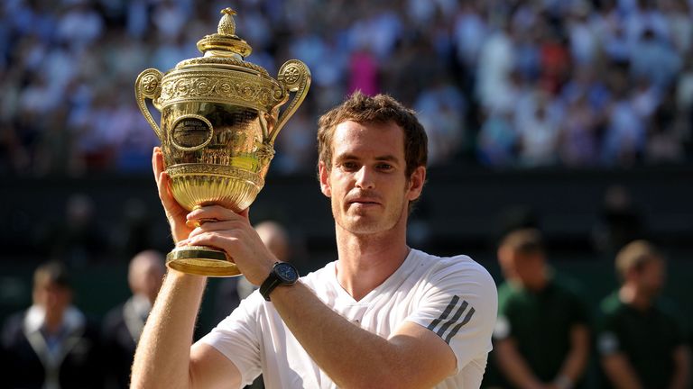 Andy Murray: Defeated Novak Djokovic to become the first British man in 77 years to win the Wimbledon title