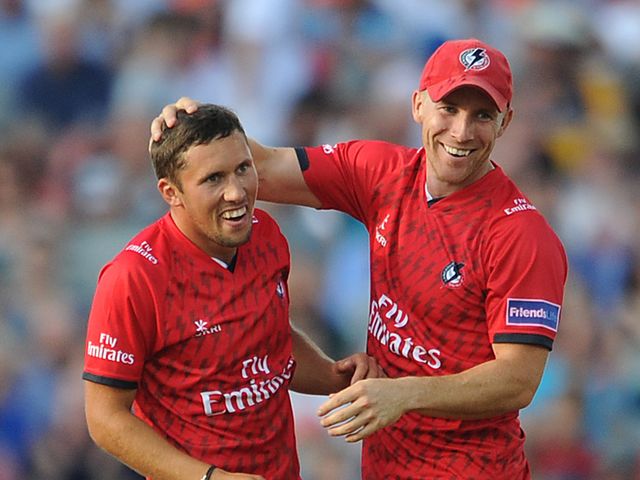 Lancashire celebrate against Yorkshire