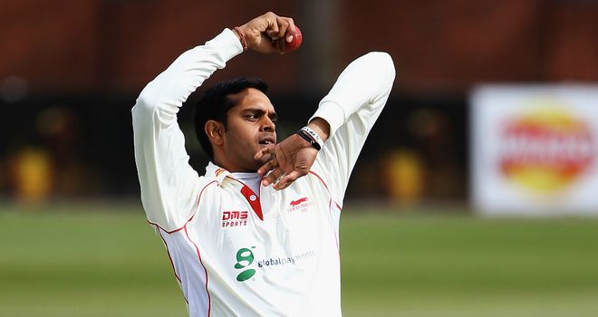 Jigar Naik: Leicestershire spinner sidelined for at least four months by dislocated shoulder