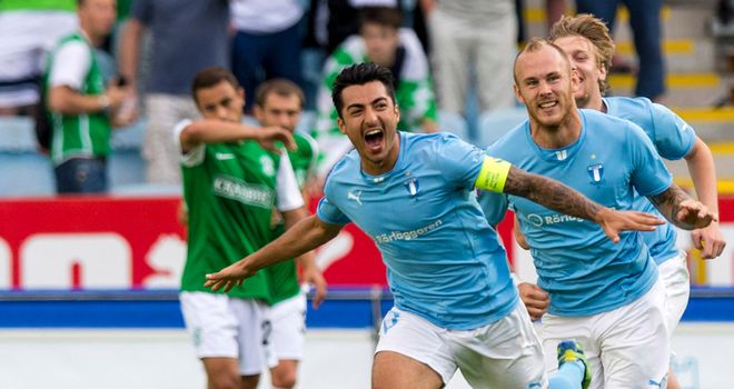 Jiloan Hamad: His goal set Malmo on course for victory