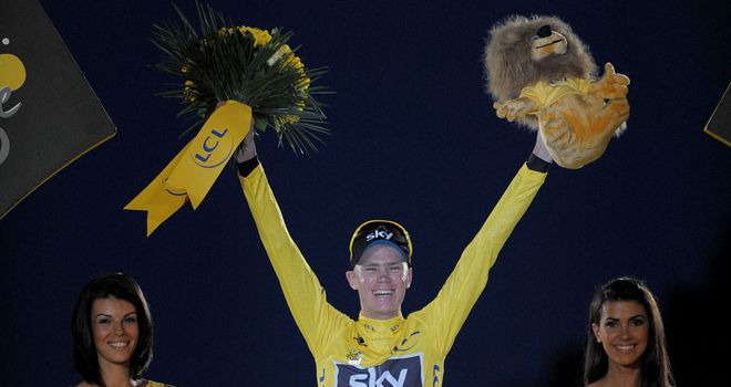 Chris Froome: Briton celebrates his Tour de France success