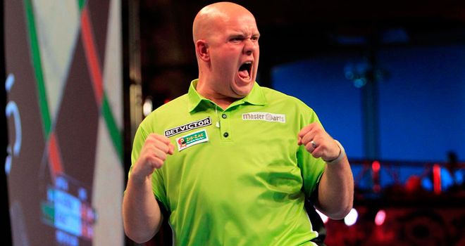 Michael van Gerwen: Lost just three legs in the process of beating Peter Wright