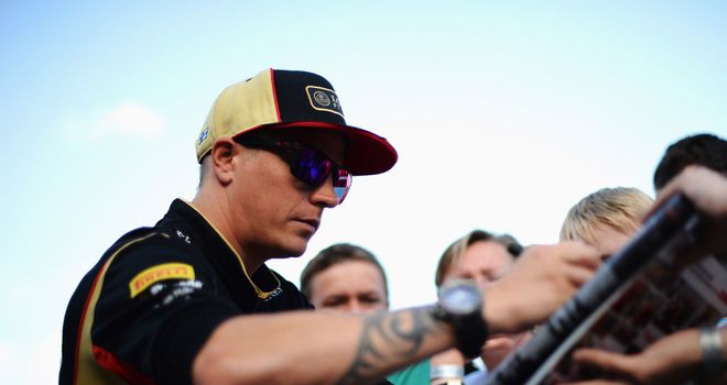 Raikkonen finished second in Germany after a late pitstop