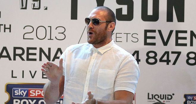 Tyson Fury welcomes David Haye to their press conference