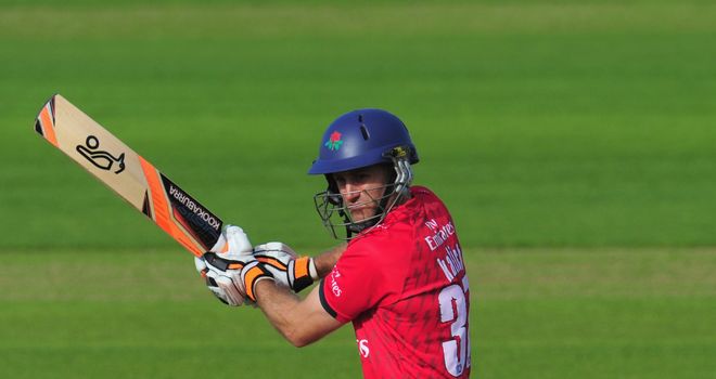 Lancashire batsman Simon Katich put the visitors in a strong position