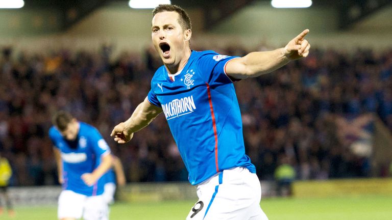 Jon Daly: The Irish striker scored twice as Rangers won 6-0 at Airdrie