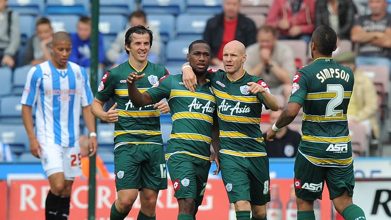 Junior Hoilett: Celebrates his goal for QPR