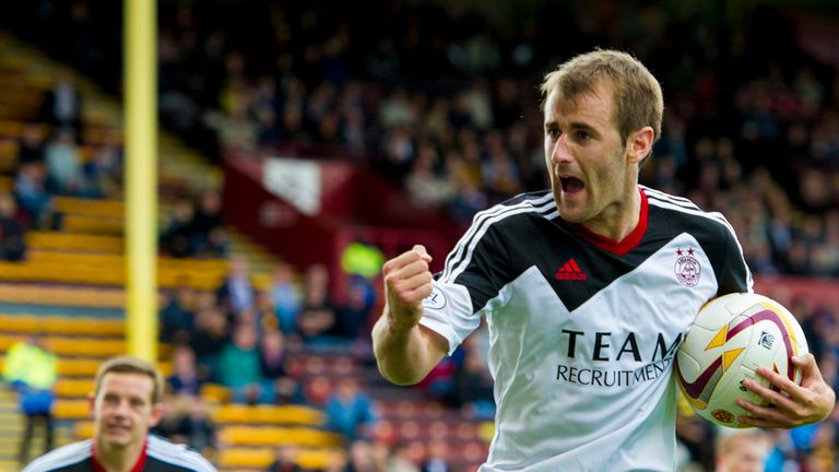 Niall McGinn: Two penalties earned Aberdeen victory