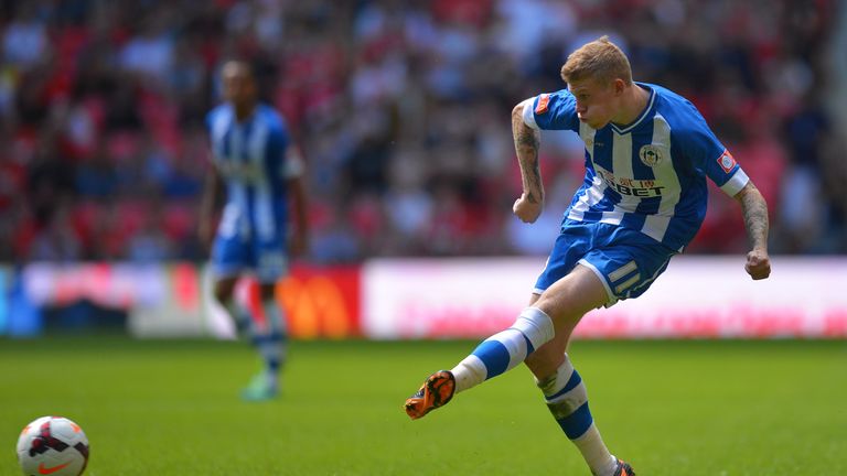James McClean: Saw red against Blackpool