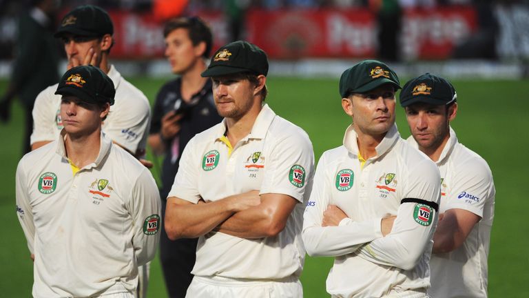 Michael Clarke and his Australia squad have to watch England celebrate at the Oval