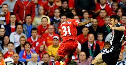 Raheem Sterling: The youngster fires home the opening goal for Liverpool against Notts County