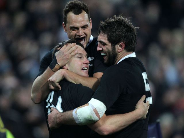 Ben Smith: Celebrates in Wellington