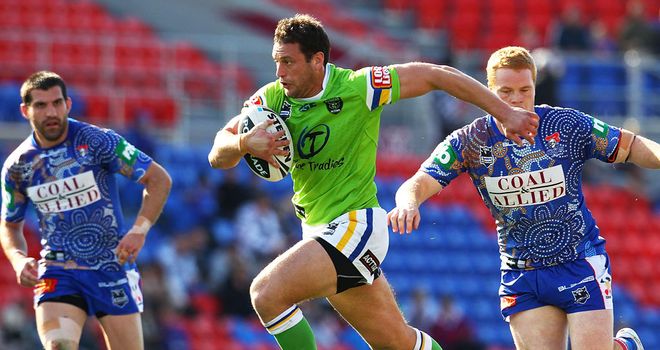 Danny Galea in action for Canberra Raiders