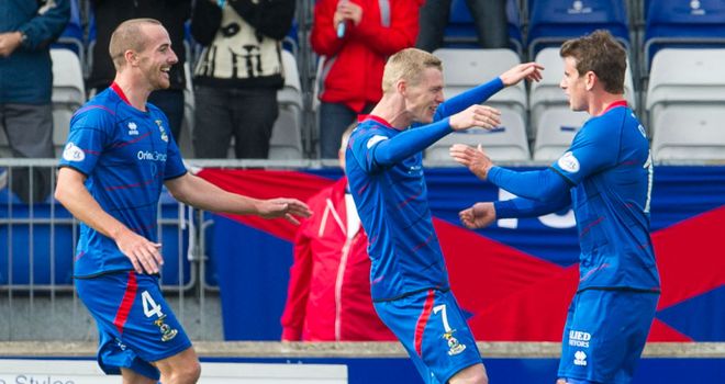 Inverness: Celebrate their opening goal