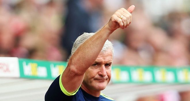Mark Hughes: Happy with work in the window
