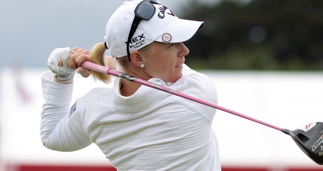 Morgan Pressel: Tied at the top after opening 66