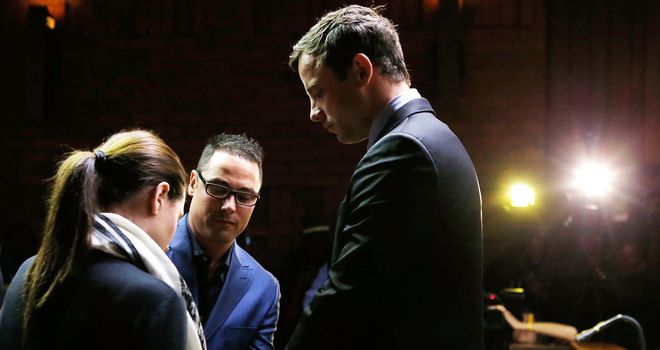 Oscar Pistorius at his indictment hearing