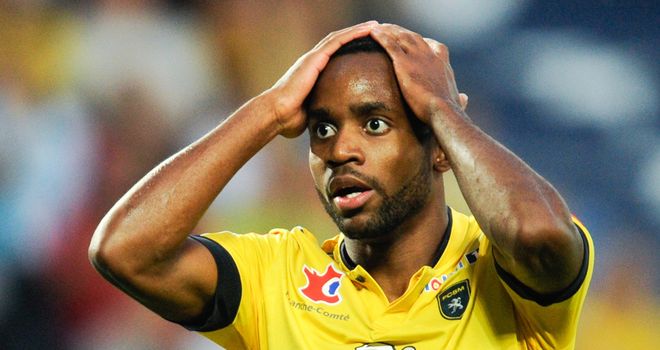 Cedric Bakambu shows his frustration.