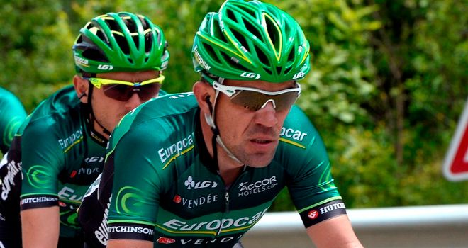 Anthony Charteau won the polka dot jersey at the Tour de France in 2010