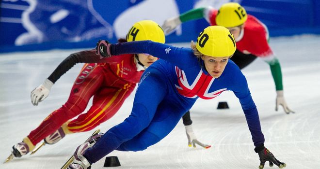 Elise Christie: Won through to the 1500m quarter-final without incident