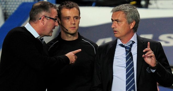 Paul Lambert and Jose Mourinho: Have a difference of opinion