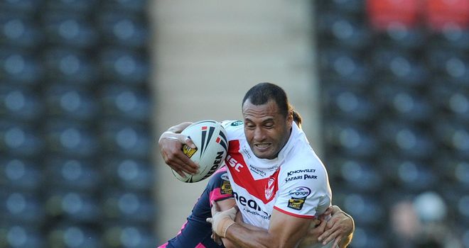 Francis Meli: Scored a pair of tries in St Helens' win over London Broncos