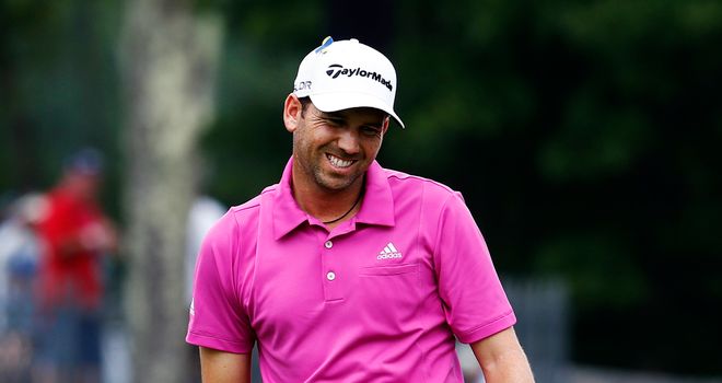 Sergio Garcia: During the second round of the Deutsche Bank Championship at TPC Boston