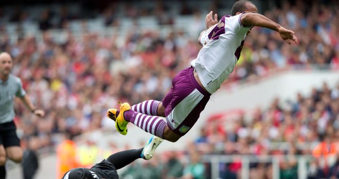 Gabriel Agbonlahor: Impressed for Aston Villa against Arsenal