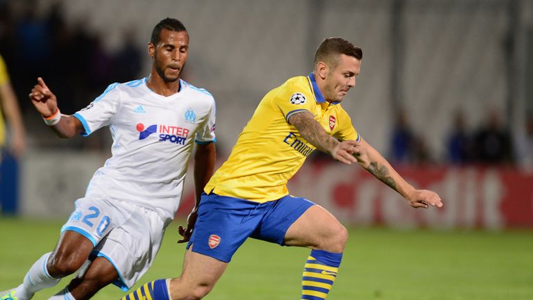 Alaixys Romao (l): In action against Arsenal earlier this season
