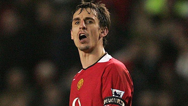 At right-back Ryan Giggs has gone for his former United team-mate Gary Neville