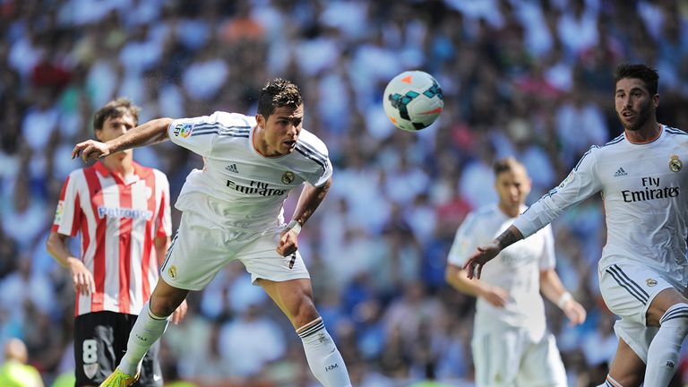 Cristiano Ronaldo scores for Real Madrid.