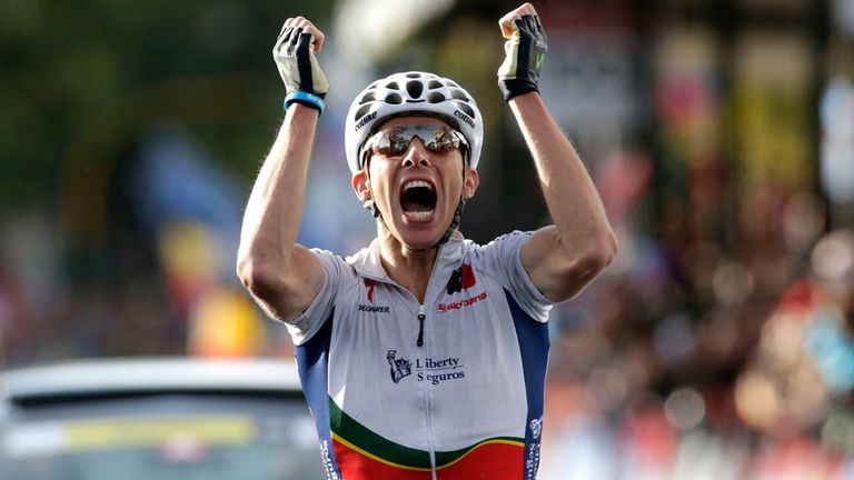Rui Costa outsprinted Joaquim Rodriguez at the death