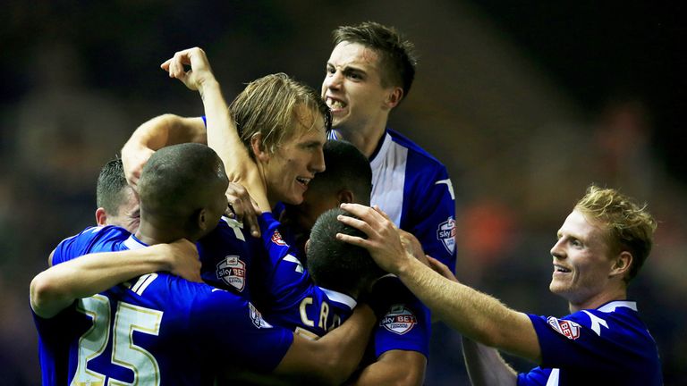 Birmingham: Celebrate Dan Burn's opener against Swansea