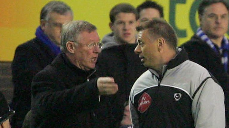 Sir Alex Ferguson and Mark Halsey: On the touchlines