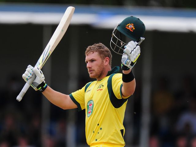 Aaron Finch: Helped Australia to an emphatic win